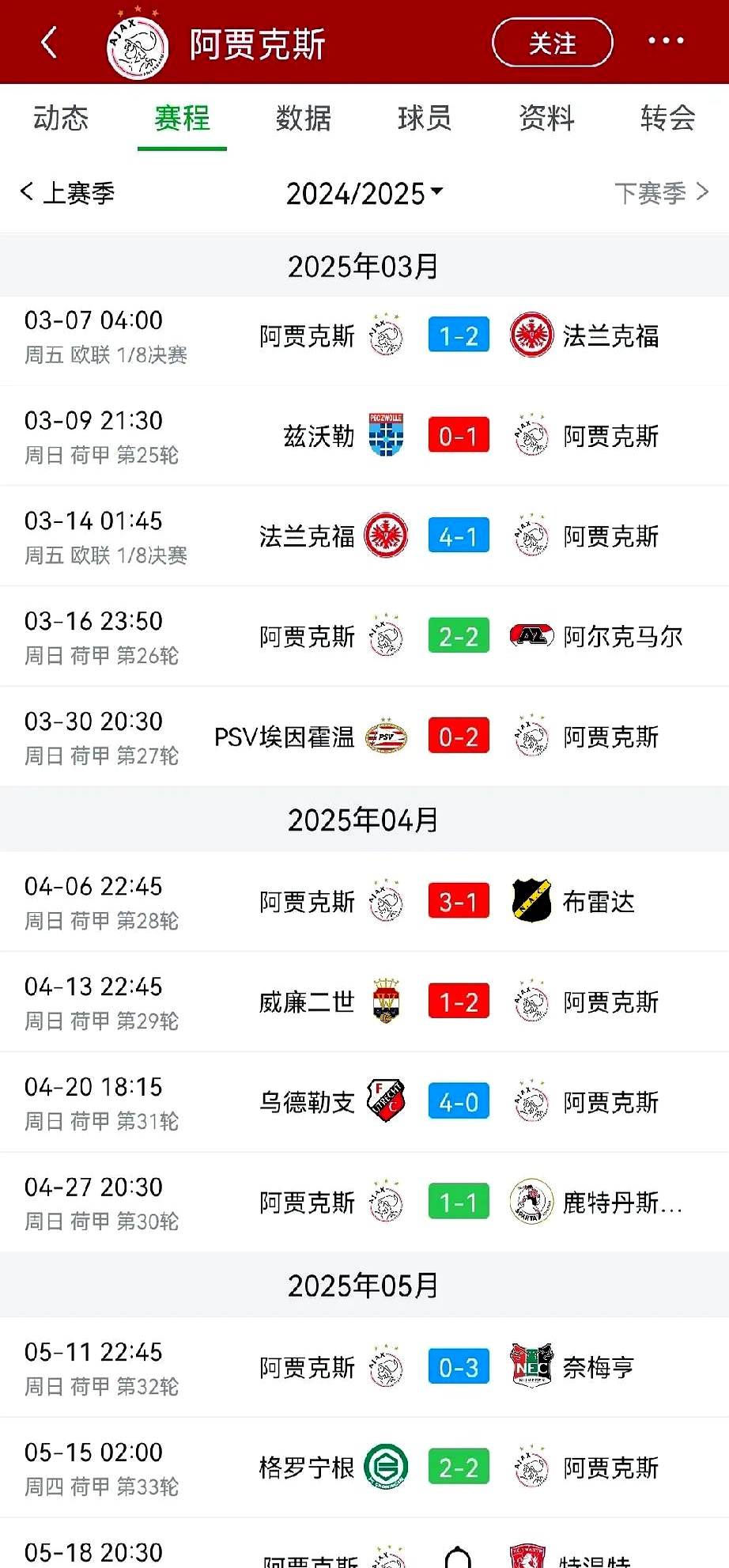 阿贾克斯击败多特，晋级欧冠半决赛